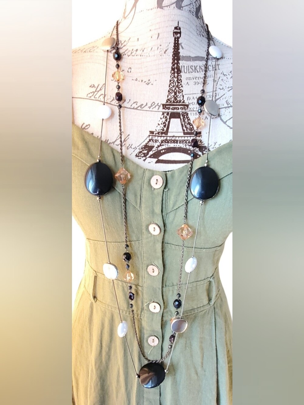 Vtg. 2 Long Statement Necklaces